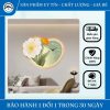 Đồng Hồ Treo Tường Nghệ Thuật Hoa 3D Kèm Đèn LED