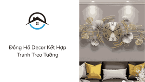 Đồng hồ kết hợp tranh treo tường